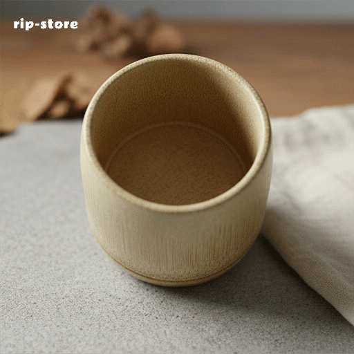 Natural unpainted bamboo products bamboo tube cups (10 pieces)