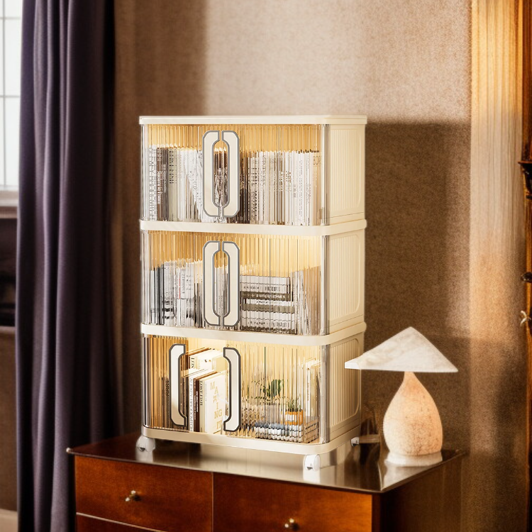 Multifunktionaler faltbarer Aufbewahrungsschrank im Schlafzimmer