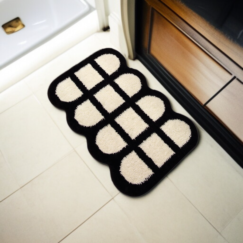 Wasserabsorbierende und rutschfeste Bodenmatte