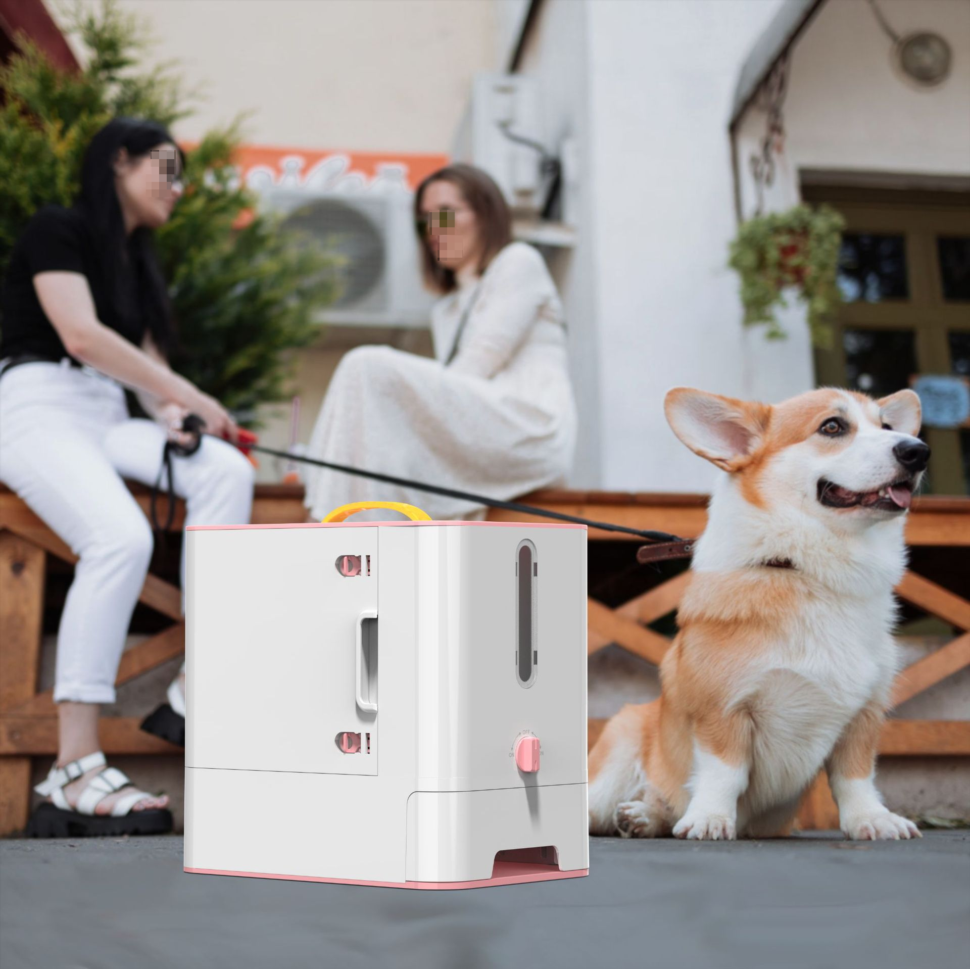 Cat and Dog Pet Snack Storage Box Portable Food Storage Bucket