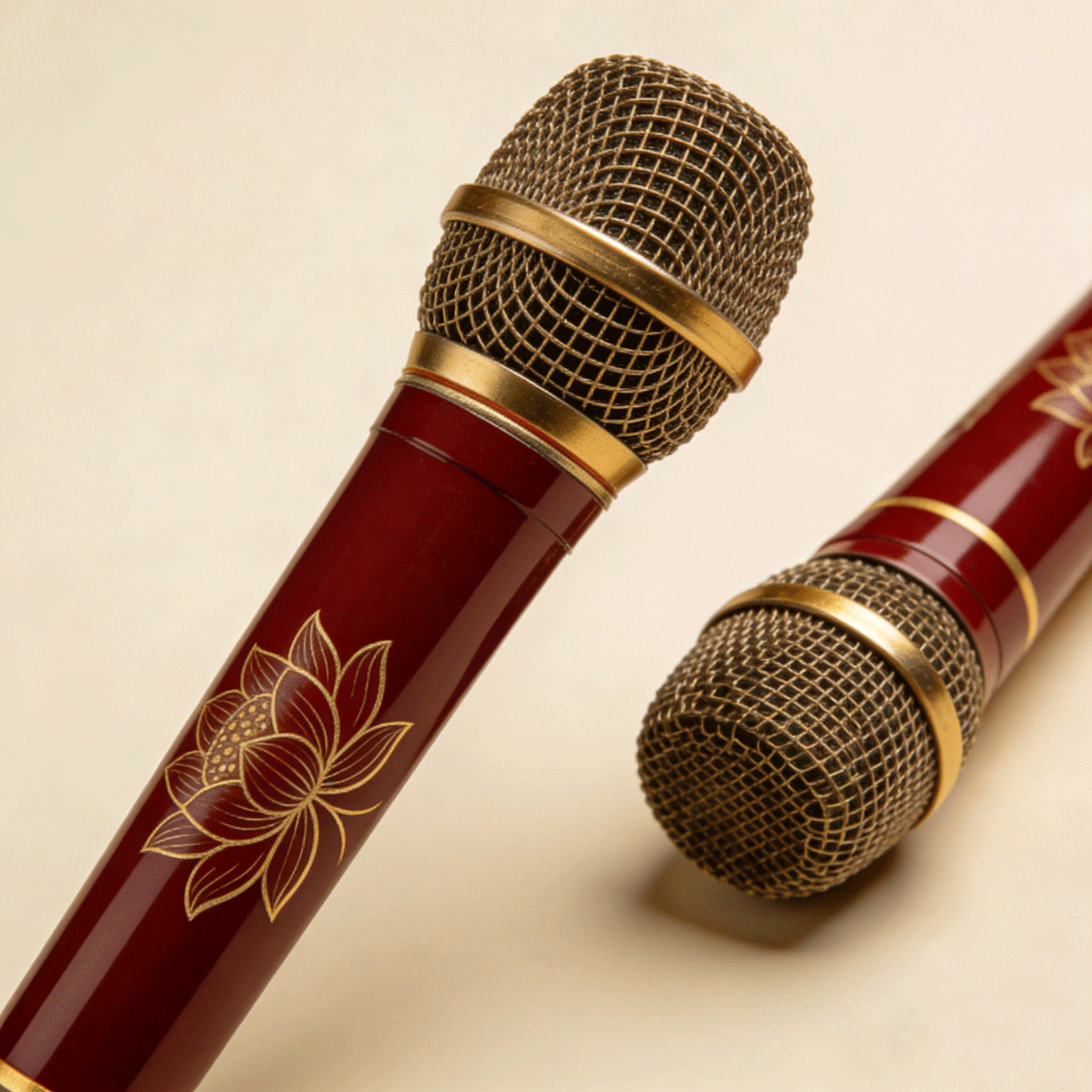 ไมโครโฟนดีไซน์สวย (แพ็คคู่ 2 ชิ้น)