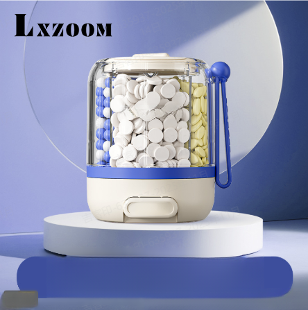 휴대용 압착식 원형 1주일 3식 분약통