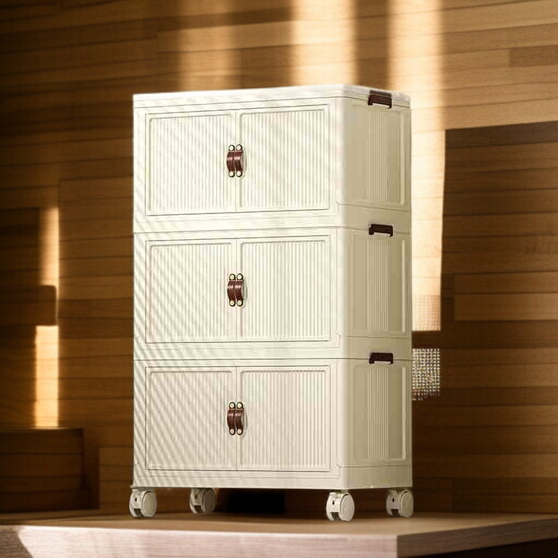 가정용 라지 접이식 수납함 선반 정리함 간식 수납장 사물함 장난감 수납함