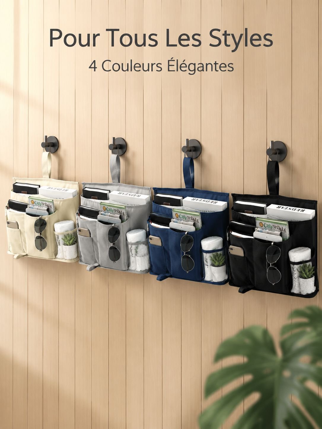 Panier de rangement suspendu mural à plusieurs couches