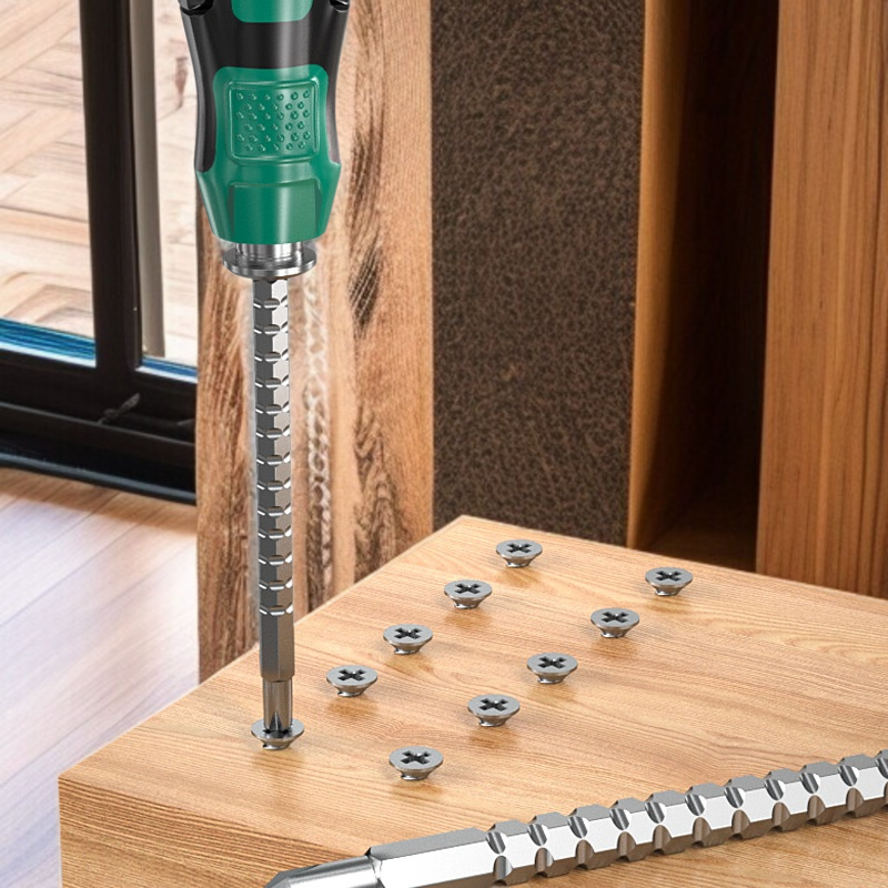 듀얼 드라이버 세트 멀티 씬 신축 멀티 강자성 듀얼 드라이버 십자 일자 드라이버 듀얼 공구함