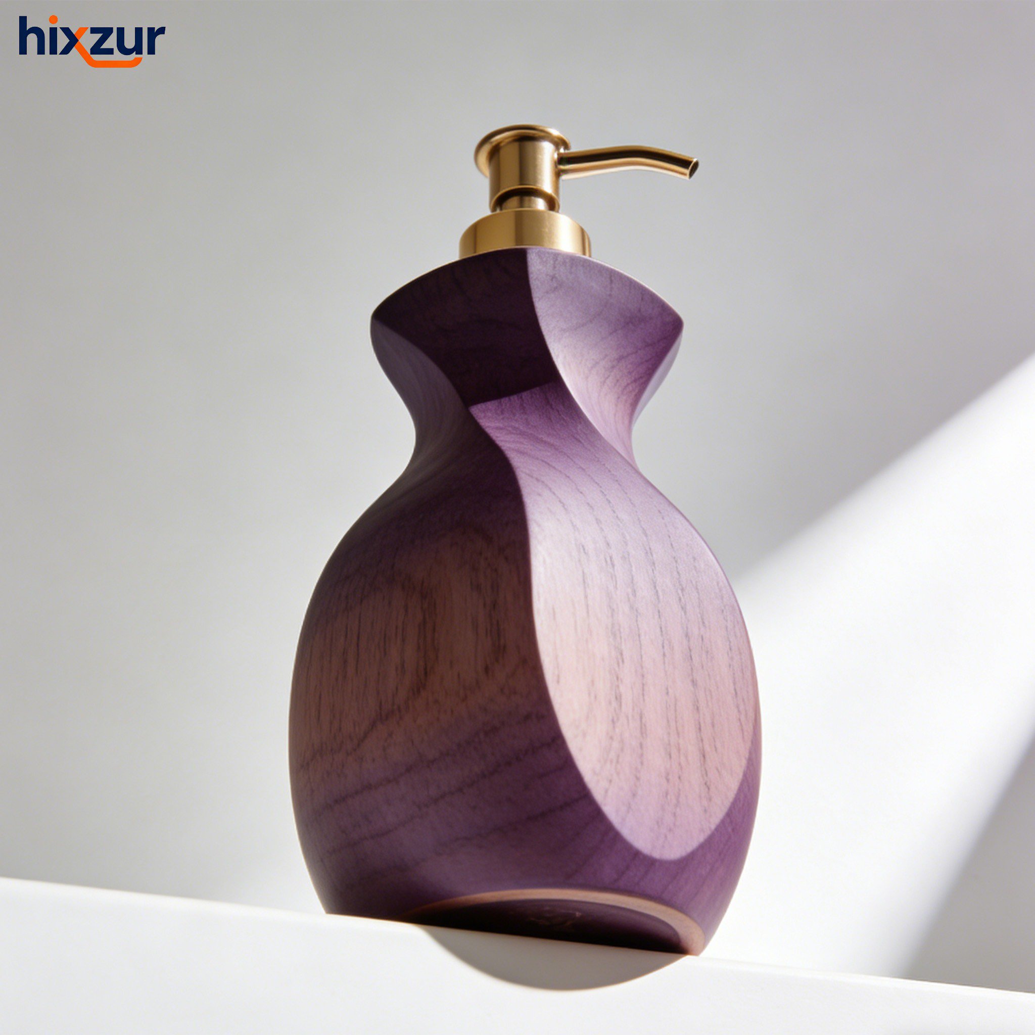 ที่กดสบู่เหลวไม้เนื้อแข็งคุณภาพสูงสำหรับห้องน้ำ