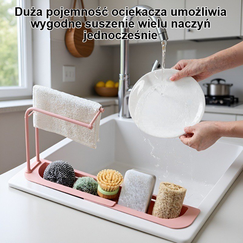 Wytrzymały ociekacz kuchenny na blacie