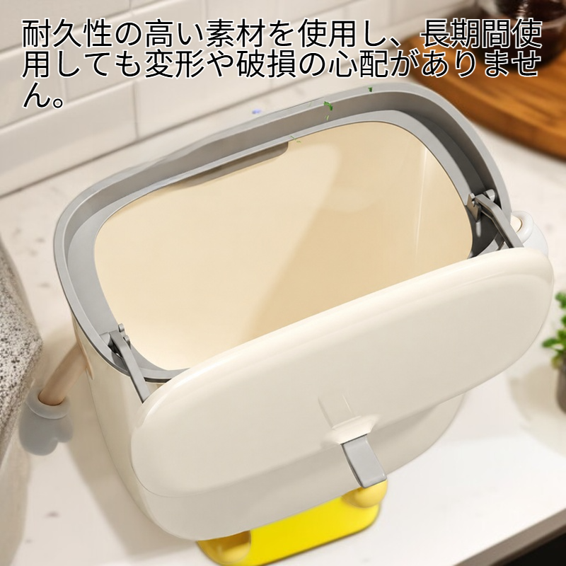 越境家庭用キャビネットドア穴あけ不要壁掛け生ごみゴミ箱、蓋付き紙バスケット