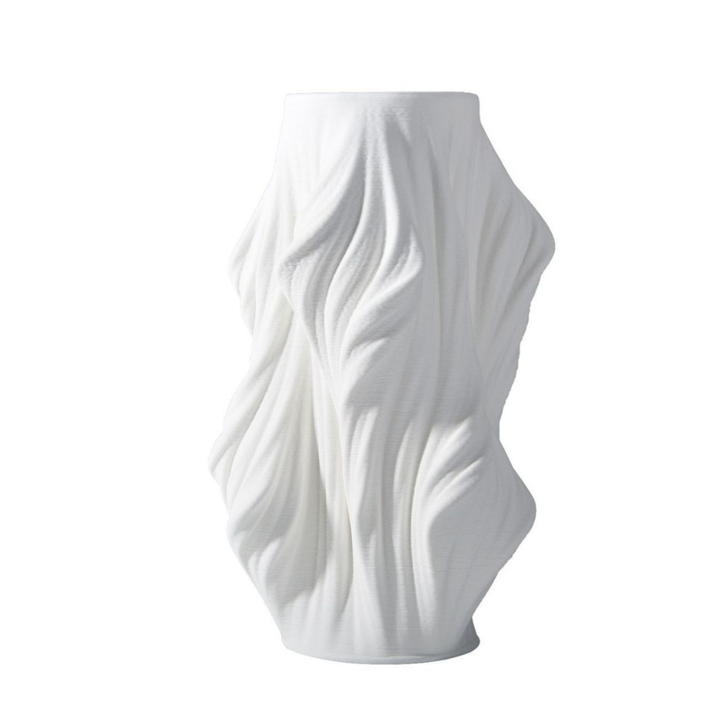 Moderne minimalistische 3D-gedruckte Keramik-Kunstwerke