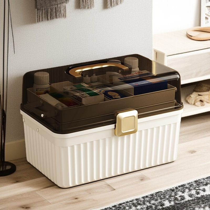 大型多段化粧品収納ボックス デスクトップ整理ラック