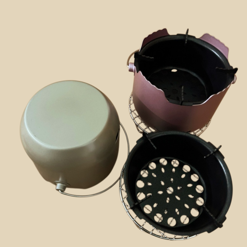 Mini parrilla de carbón portátil para exteriores