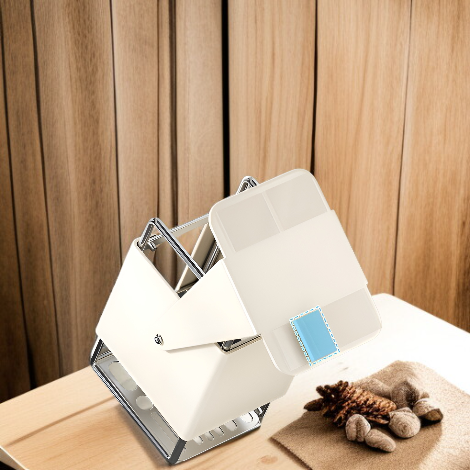 حامل سكاكين قابل للدوران على سطح المطبخ