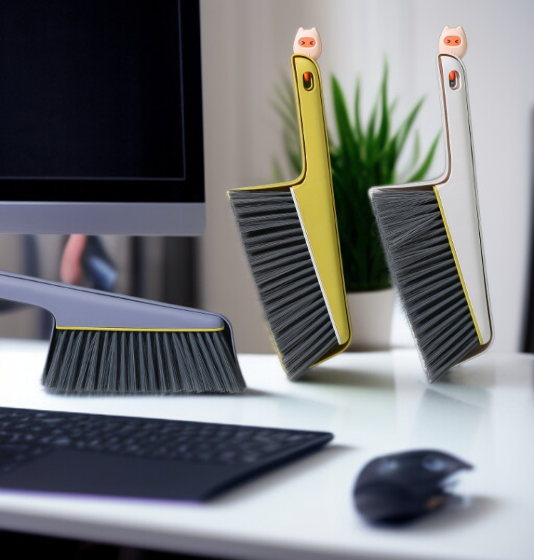 Household cleaning brush set with multifunction design