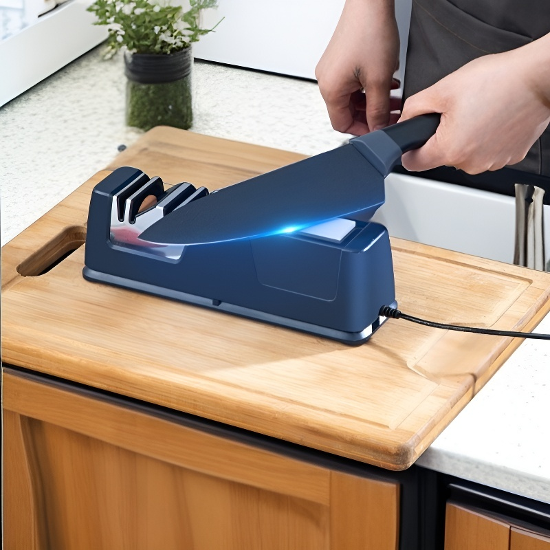 Praktischer 4-in-1 Messerschärfer für den Haushalt, farbige Box