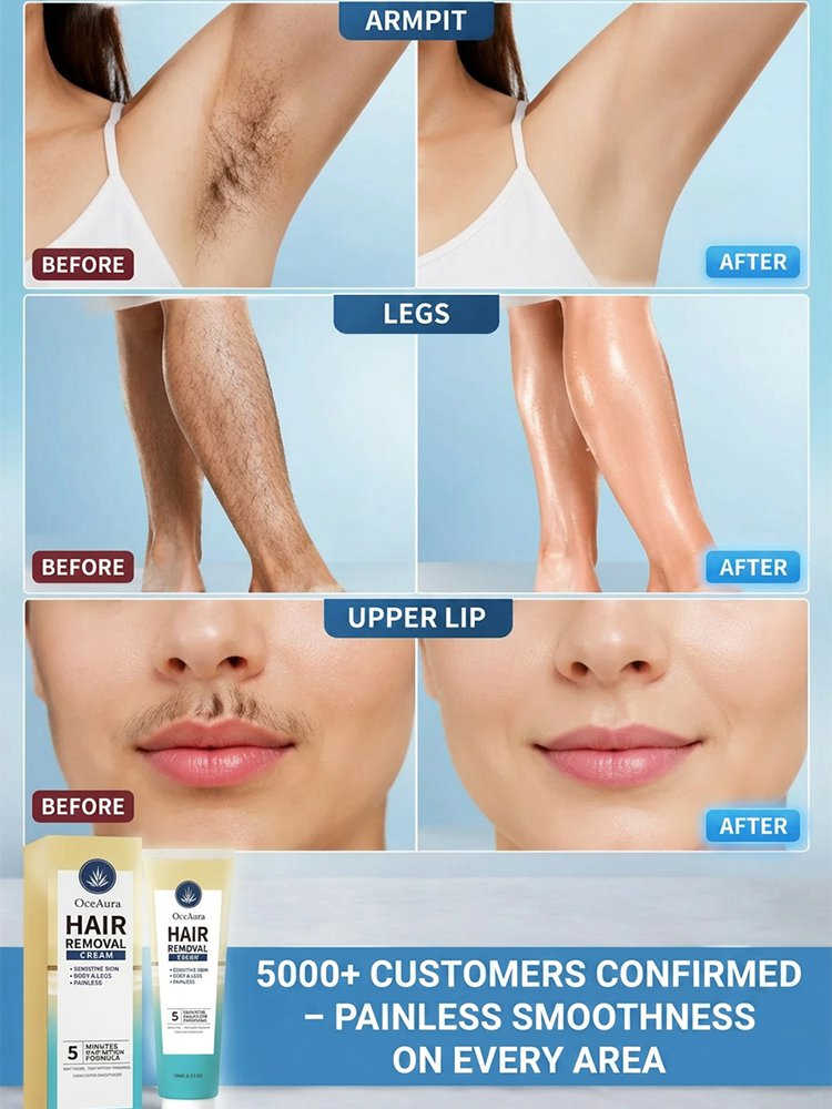 [Dissolving Hair Removal - Instantly Removes Hair] Miracle Moisturizing Hair Removal Cream
