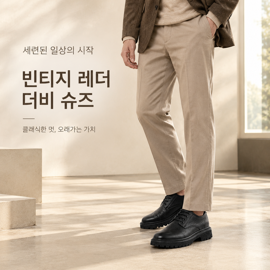 남성 비즈니스 캐주얼 가죽 구두
