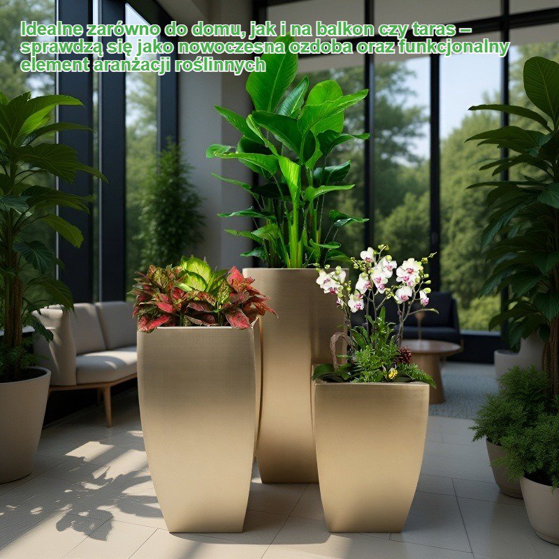 Dekoracyjne metalowe doniczki