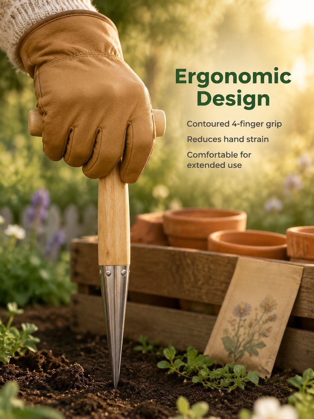 Efficient transplanting device for seedlings