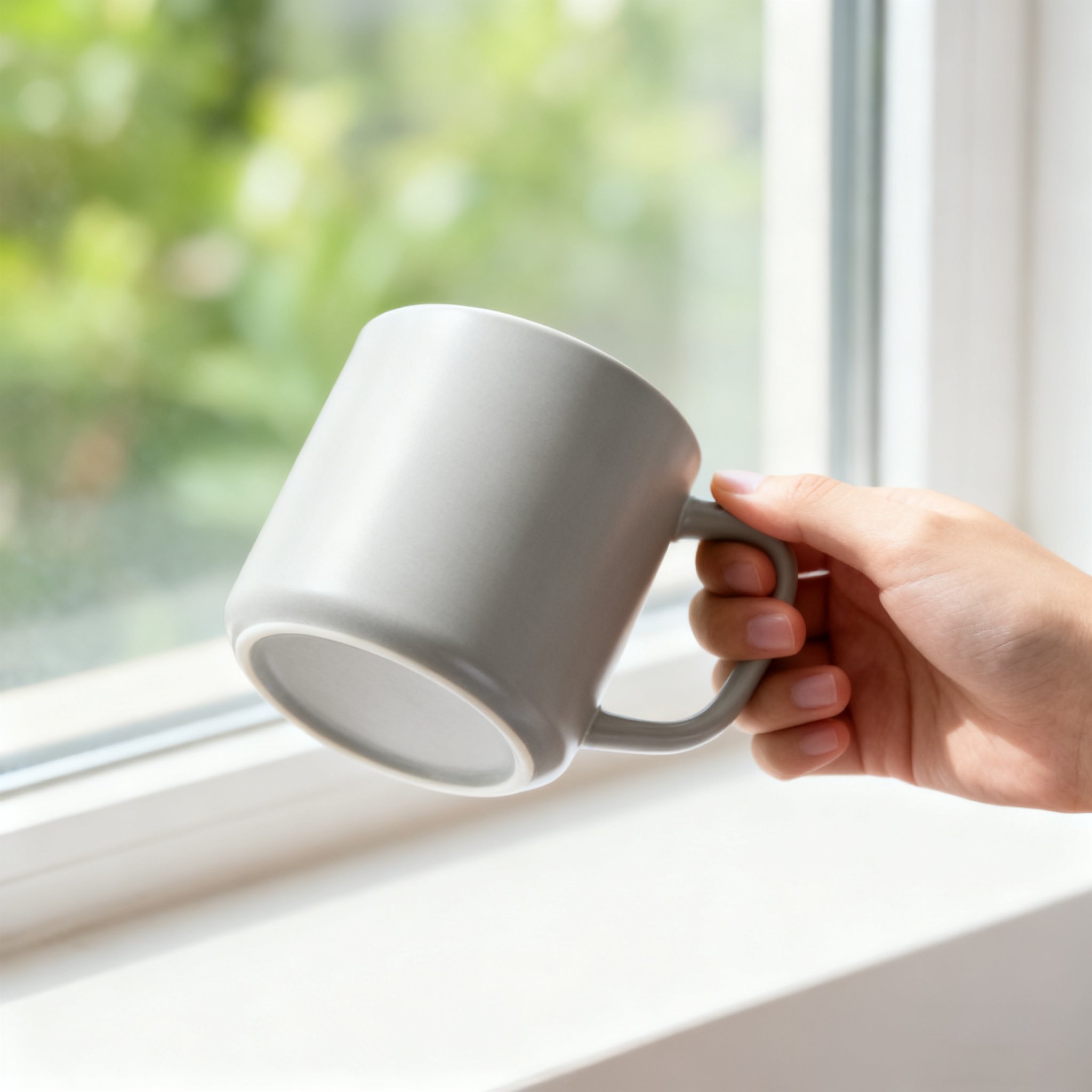 Grauer Kaffeebecher (2 Stück)