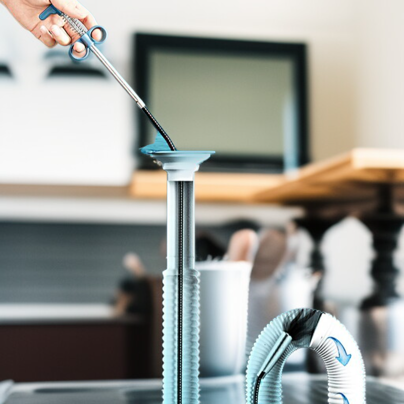 キッチン・バスルーム用スチールワイヤースプリング排水口クリーナー（爪付き）