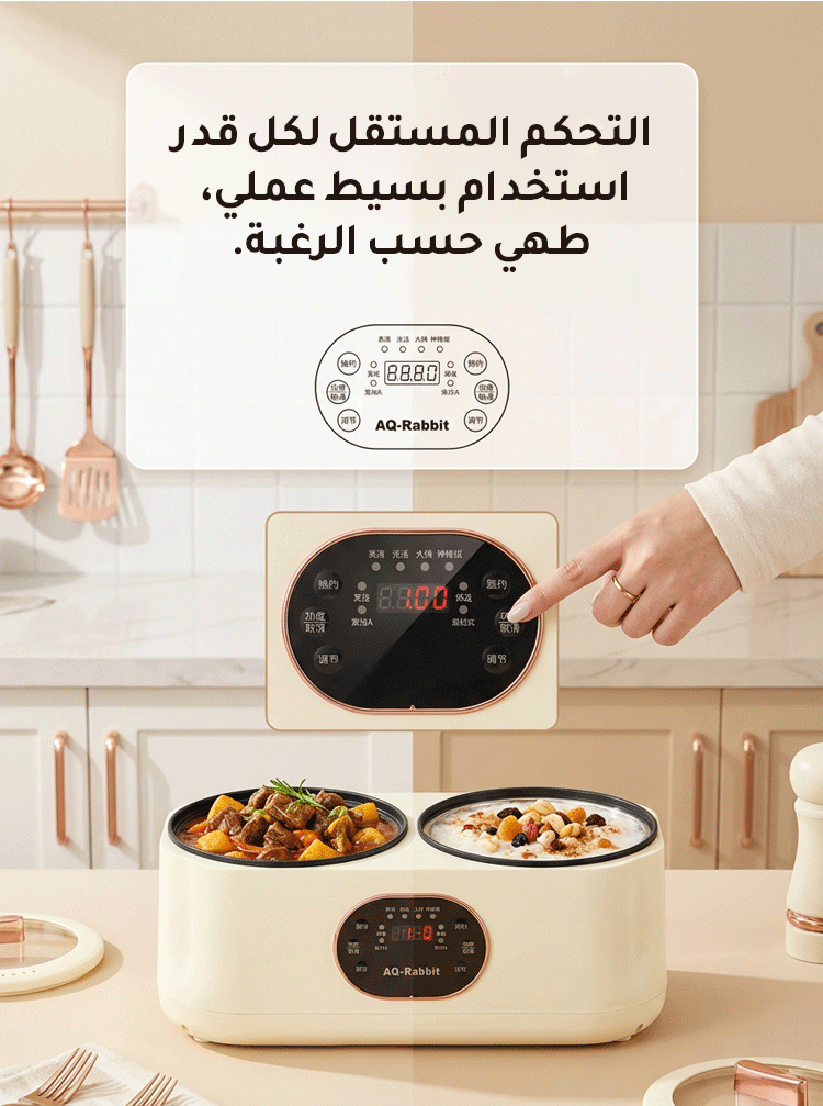 قدر طهي كهربائي متعدد الوظائف