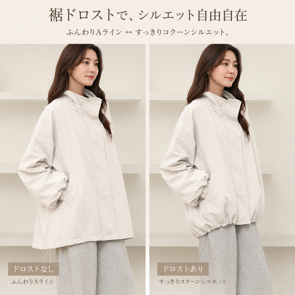 新作レディース春秋防風防水ゆったりジャケット