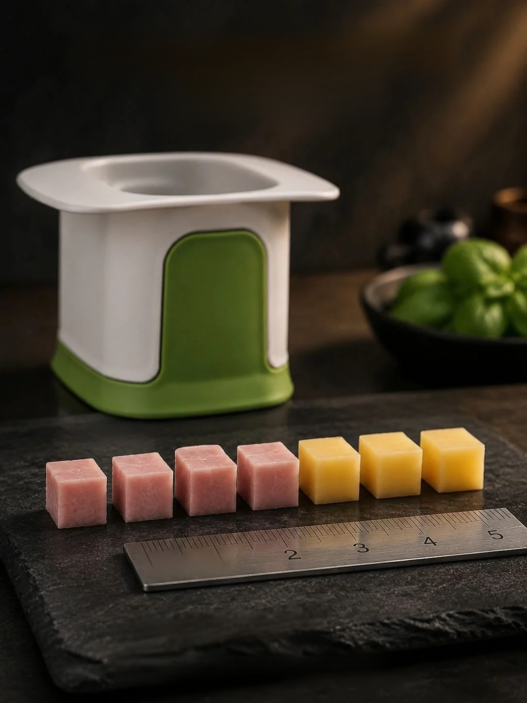 Cortador de verduras multifuncional con recipiente