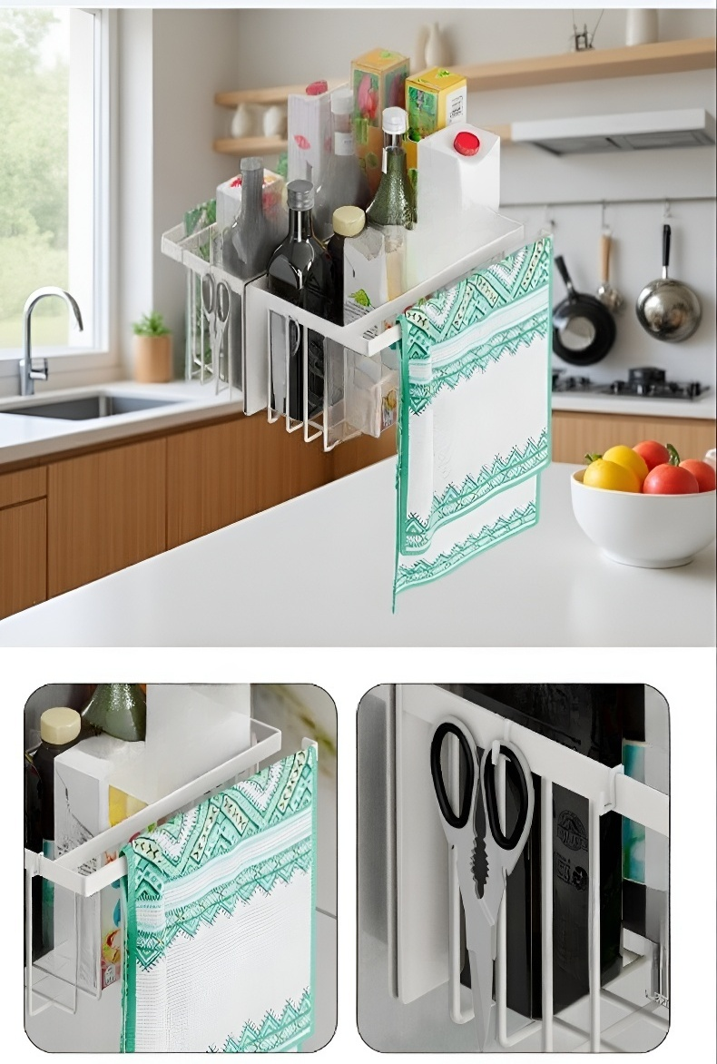 Modernes Magnetregal für Küchenutensilien