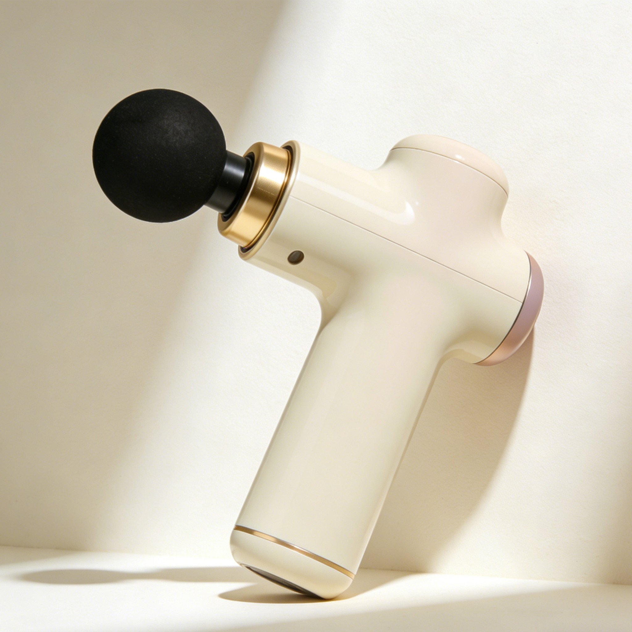 Portable muscle relaxation massage gun with ergonomic handle