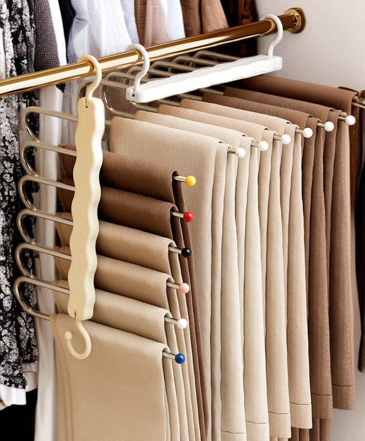 가정용 다용도 접이식 바지걸이 제품 이미지