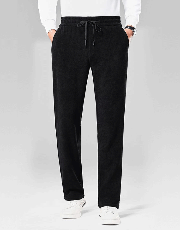 メンズコーデュロイカシミヤストレートパンツ