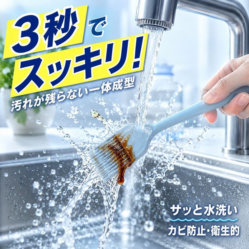 キッチンパンケーキシリコンブラシほうき、バーベキューツール