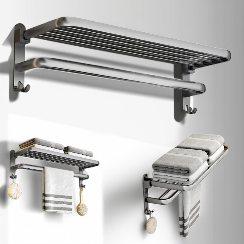 Wall Mounted Towel Rack for Hotel Kitchen Balcony Bathroom 