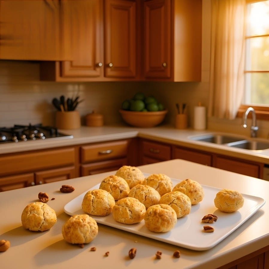 ピーカン、ゴマ、塩味卵黄、ナッツのショートブレッド