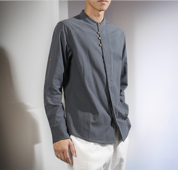 편안한 착용감의 린넨 셔츠 남자