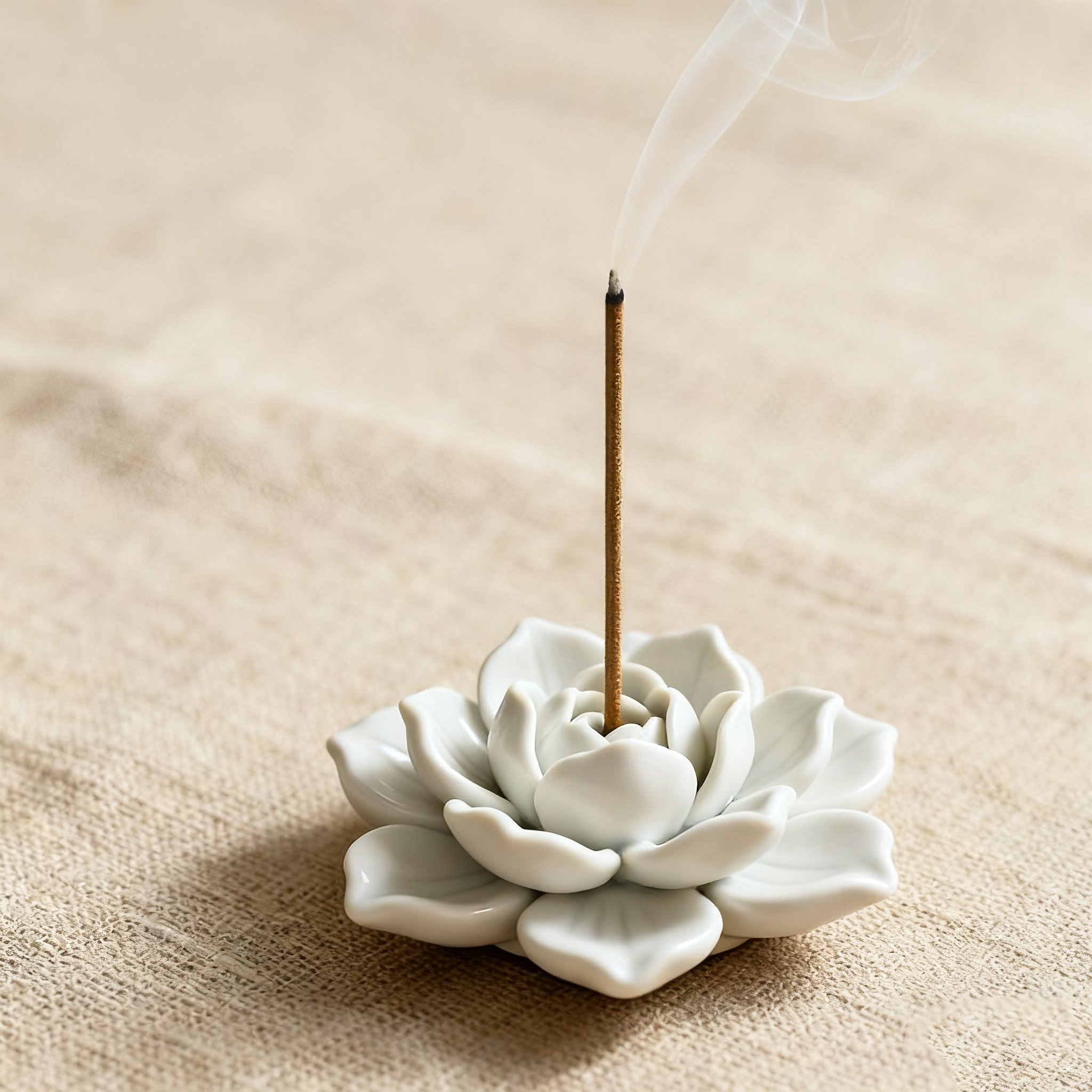 Traditioneller chinesischer Lotus-Incense-Halter Set – Detailansicht