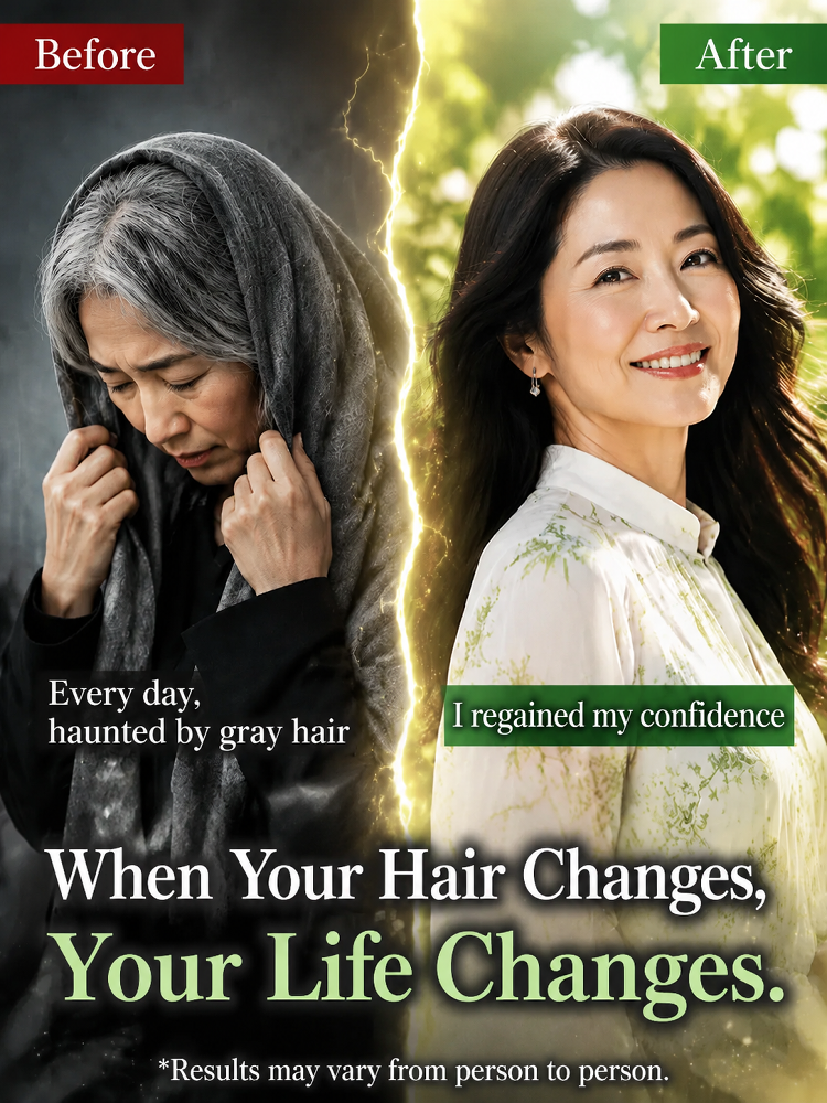【Healthy and Harmless】Plant Extract Single-Agent Hair Dye for Gray Coverage