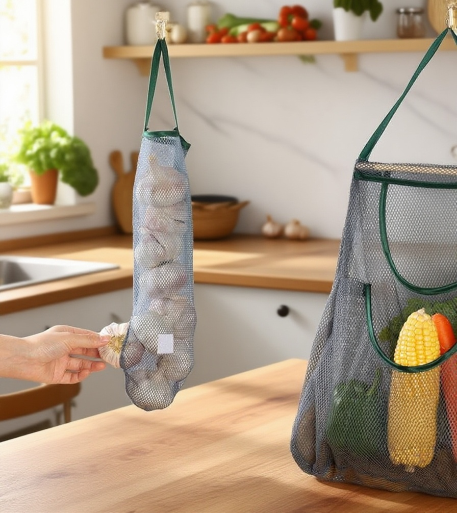 通風收納網兜方便取物展示