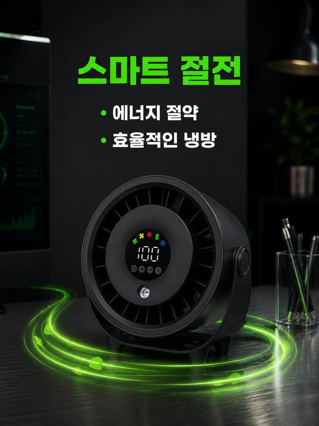 저소음 운전 초음파 나노 분무 탁상 냉각 선풍기