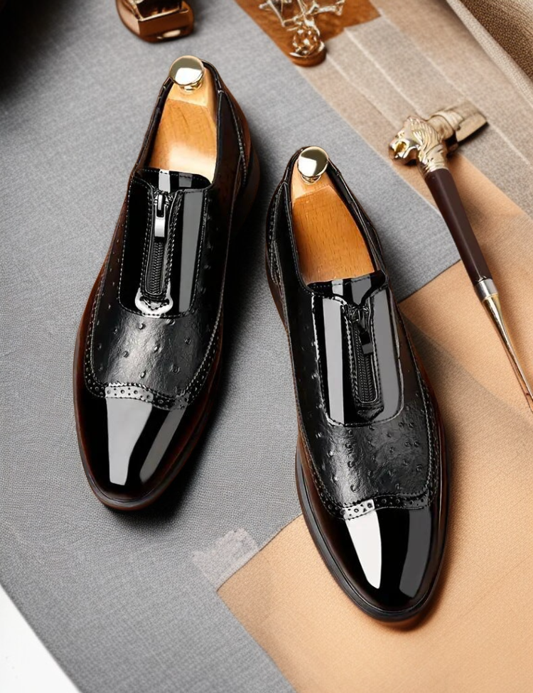 고급 남성 첼시 구두 밑창 디테일