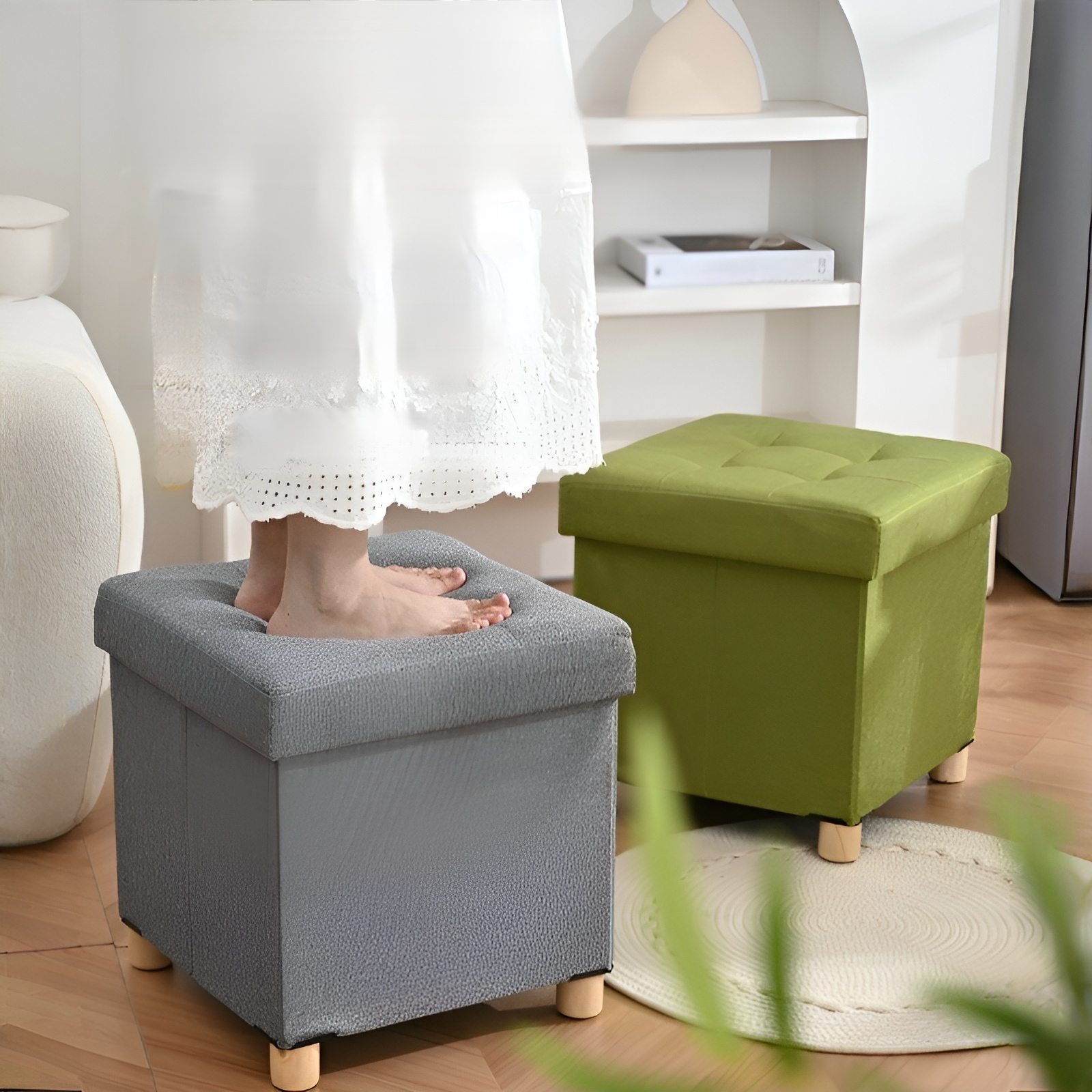 オットマン 収納 スツール 収納 ベンチ 収納ボックス 折りたたみ式 耐荷重130kg 収納 足置き 椅子 ボックス 持ち運びに便利 ふた付き