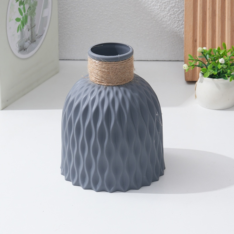 Einfache und langlebige Ananas-Kunststoffvase für Zuhause