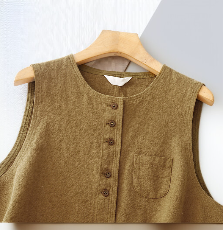 高品質素材のレトロベスト