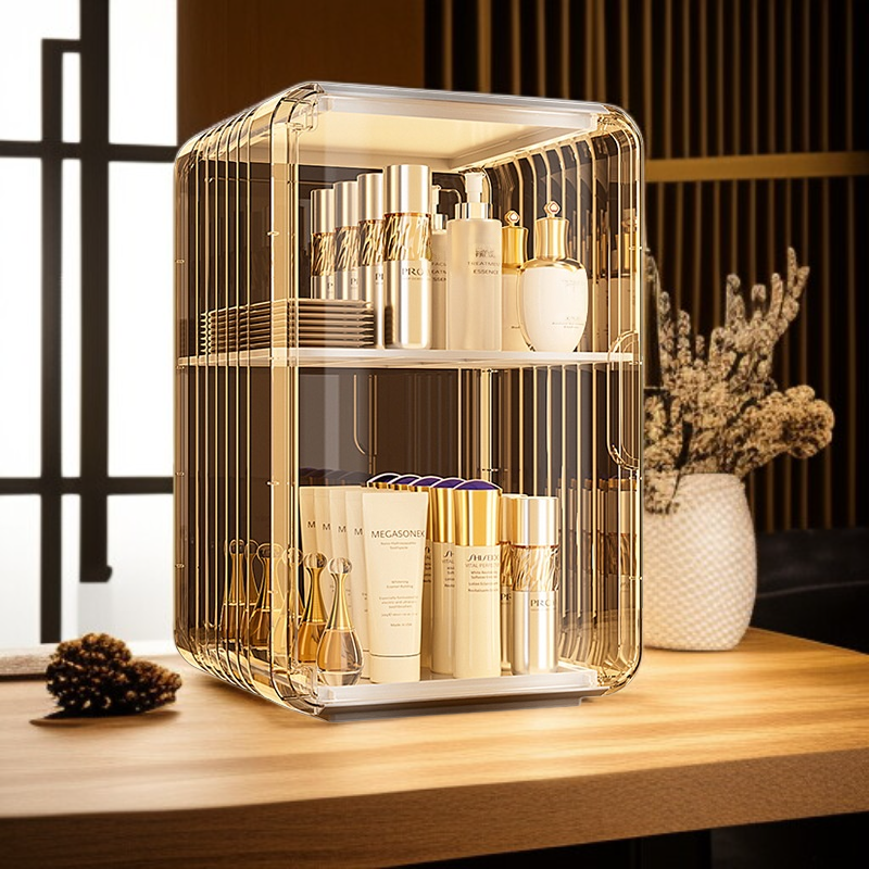 Stylish acrylic vanity storage organizer