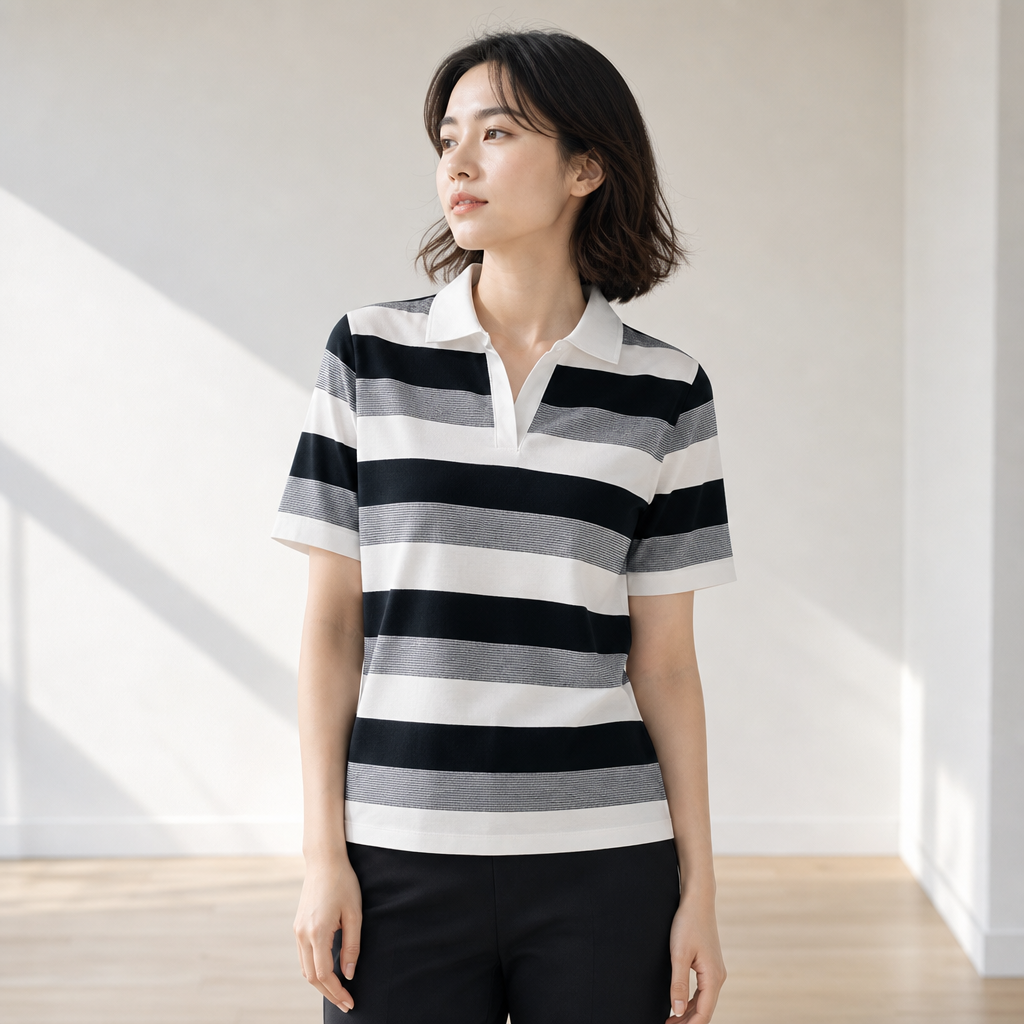 女性用夏アイスシルク通気半袖Tシャツ