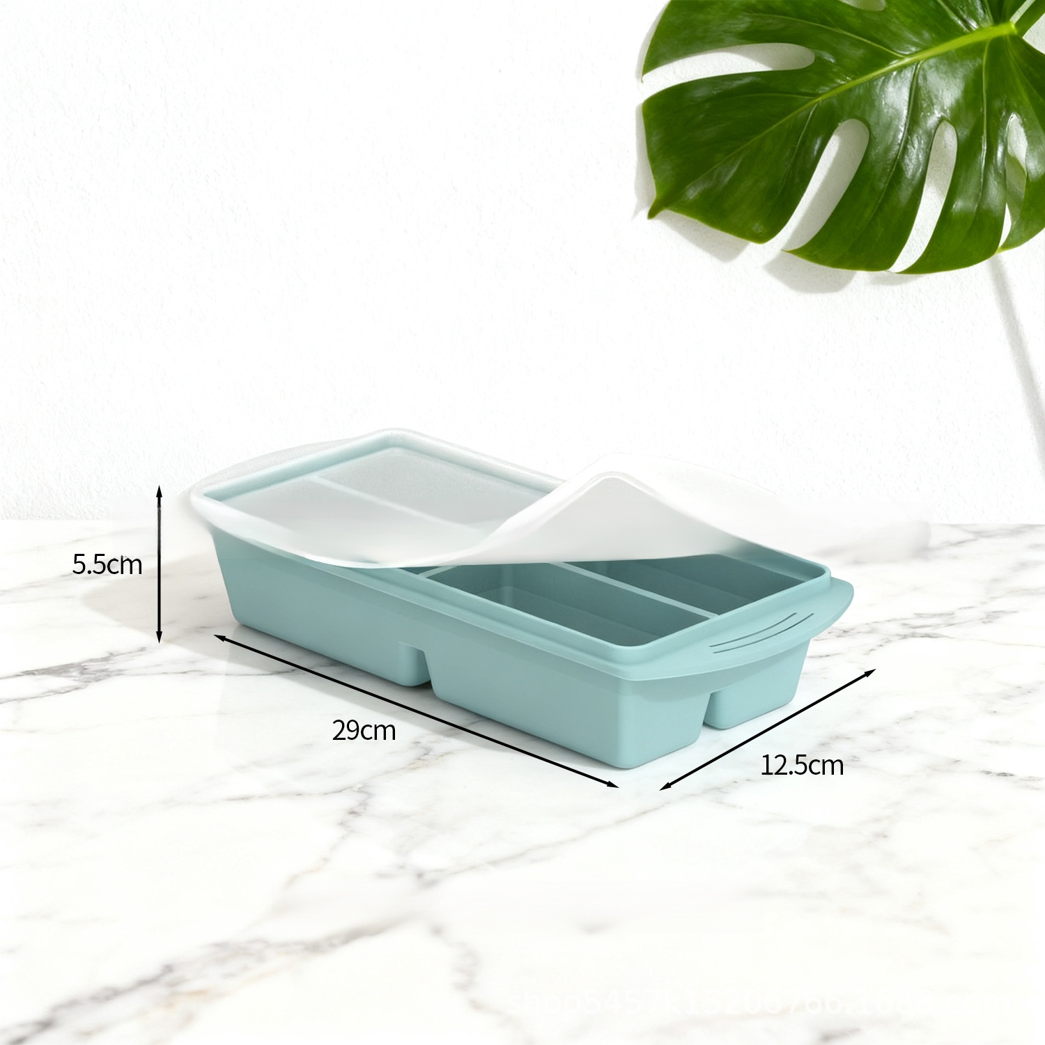 Household 4-Grid Ice Cube Tray with Lid