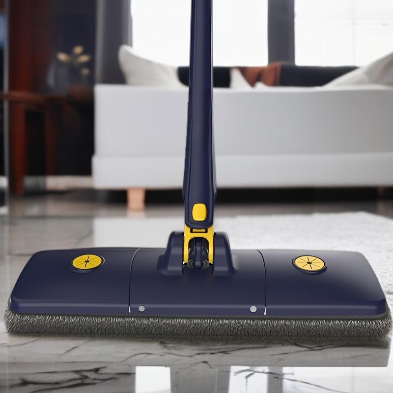 自動ねじれ水なし手洗いフラットモップ家庭用 36 センチメートル乾湿両用大型パネルモップヘッド回転ロッド速乾モップ