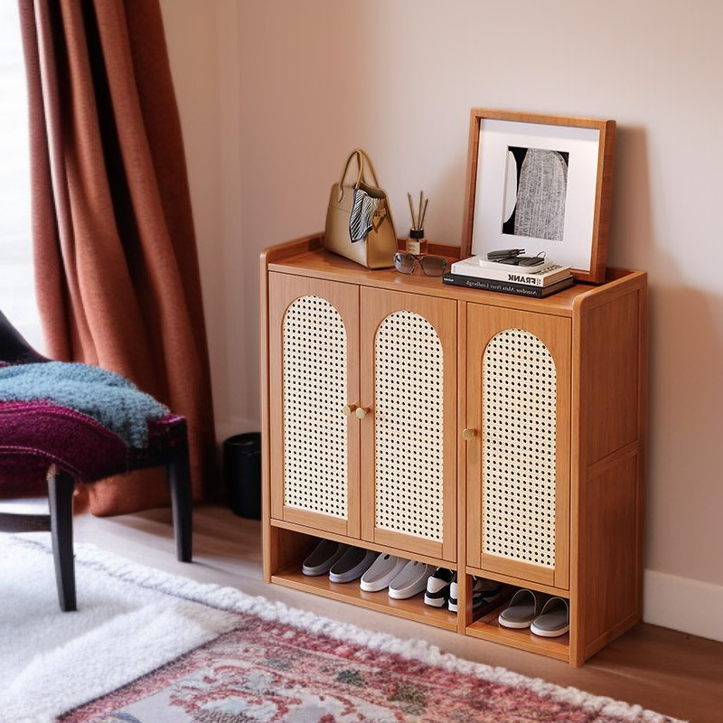 直立式高級感家用門口大容量收納鞋架