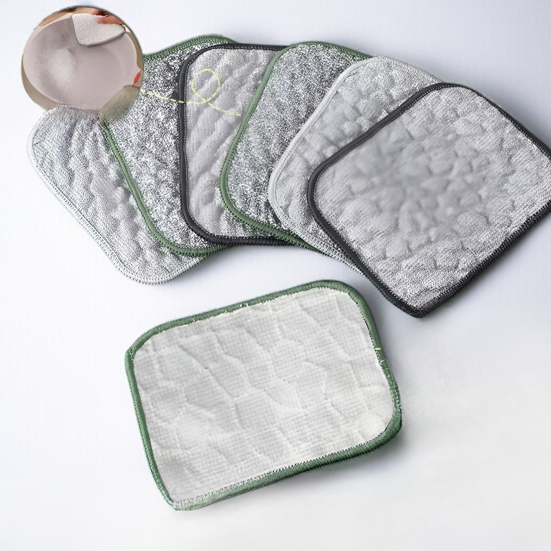 무접착 와이어 설거지 이중 흡수 세척 천 주방 전용 은사 이중 세척 브러쉬 거품 세척 와이어 설거지 천