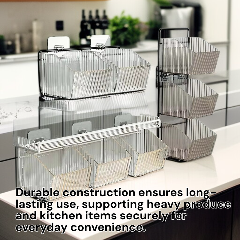  Wall-Mounted Kitchen Organizer, Stylish Design